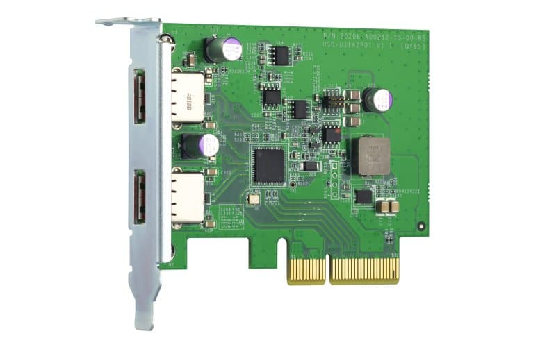 QNAP USB 3.2 Gen 2 Dual Port PCIe Expansioncard NAS W/A PCIe Slot Win