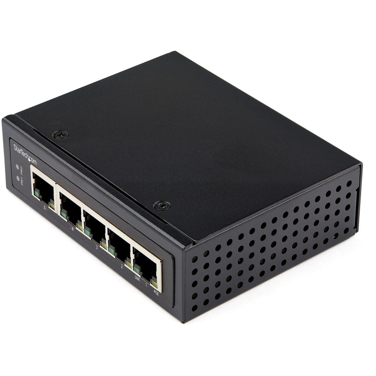 StarTech Industrial 5-Port Gigabit PoE Switch, 30W, Unmanaged, -30 to 75°C