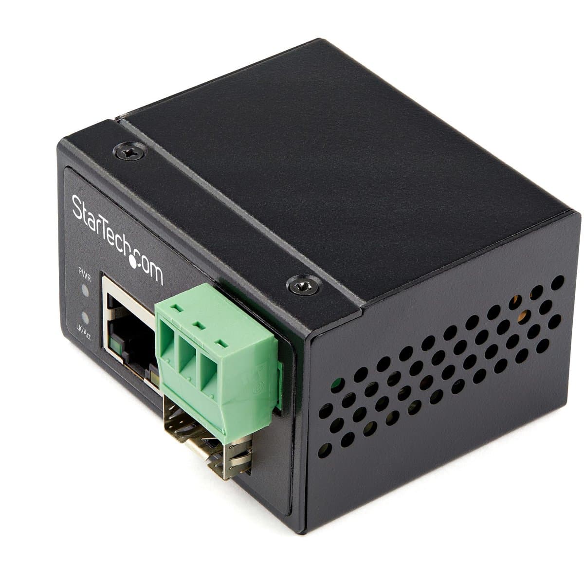 StarTech Industrial Media Converter, 100 Mbps, SFP to RJ45, 12–56V