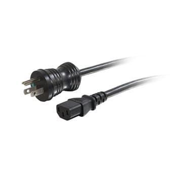 C2G 10ft Hospital-Grade Power Cord, NEMA 5-15P to IEC 320-C13, 16AWG, 125V