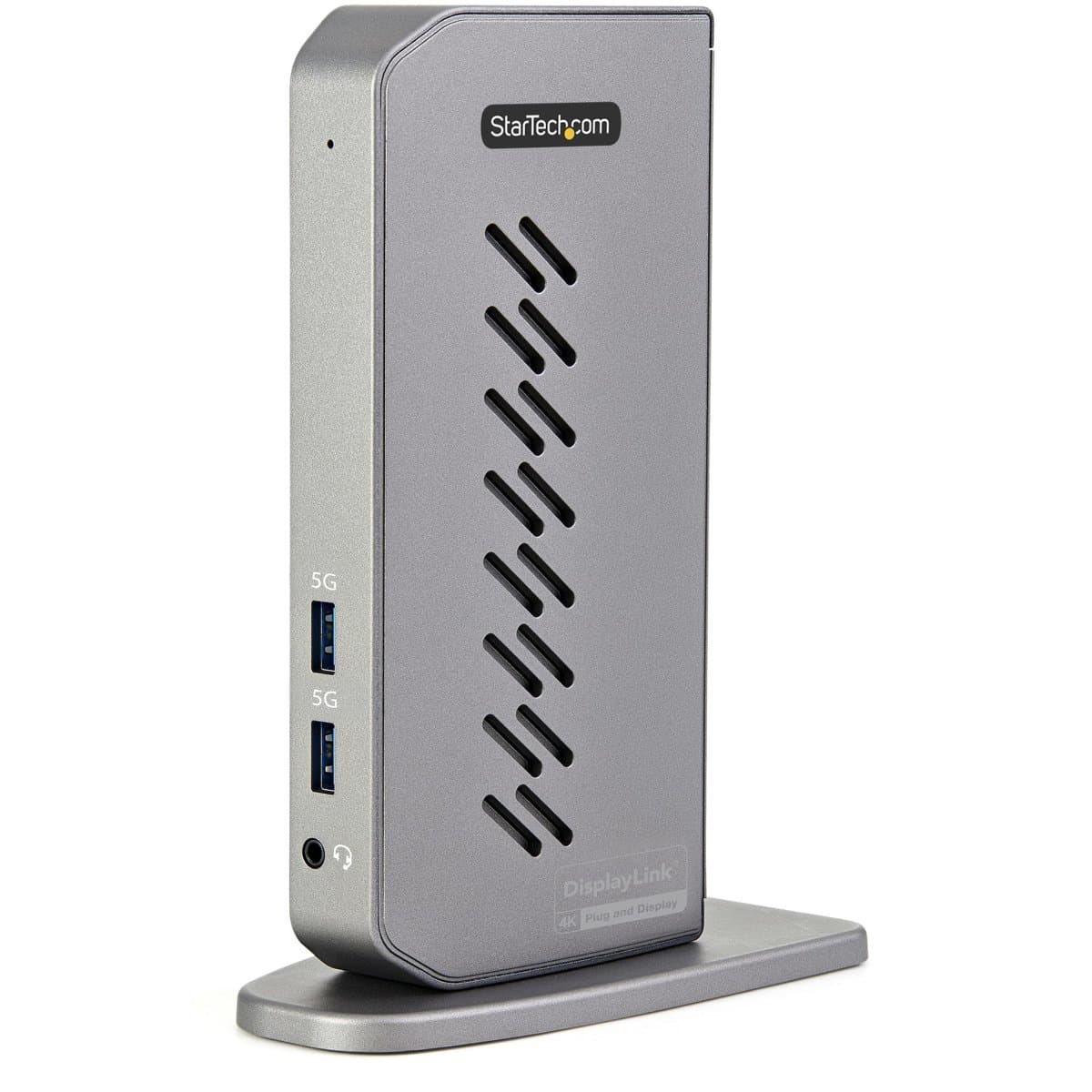 StarTech USB-C/USB-A Hybrid Dock, Dual 4K 60 Hz HDMI/DP, 6× USB-A, GbE, Black/Grey