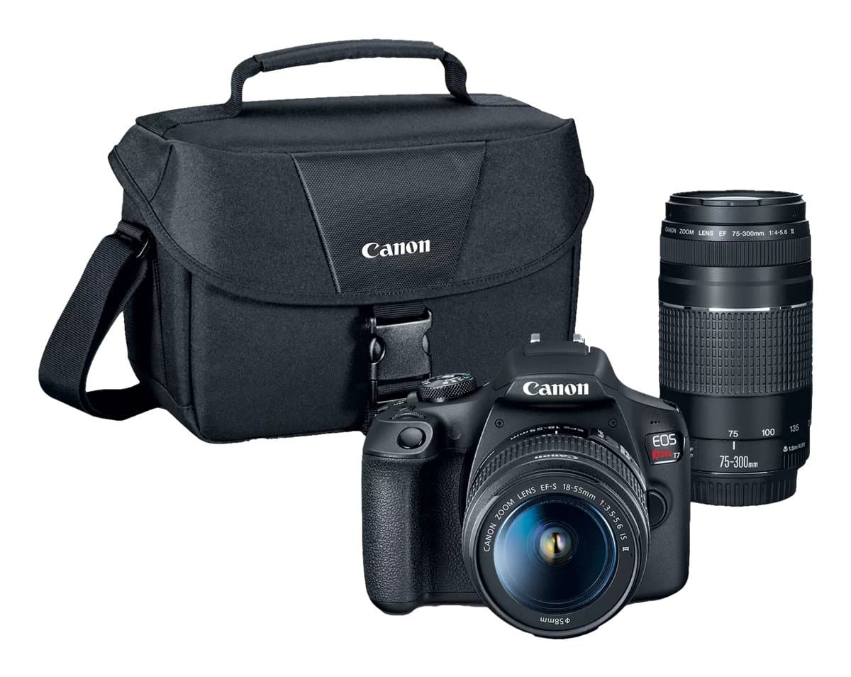 Canon EOS Rebel T7, 24.1MP CMOS APS-C, 18–55mm, Full HD 1920×1080