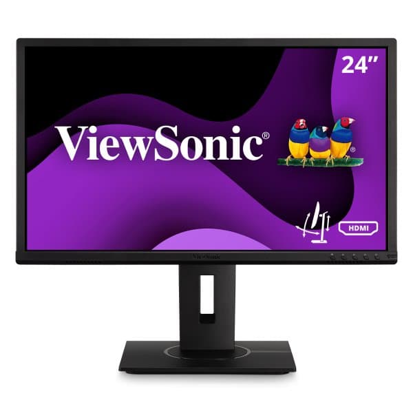 ViewSonic VG2440, 24" Full HD MVA Monitor, HDMI, DisplayPort, VGA, USB Hub, Speakers