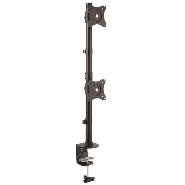 StarTech Dual Monitor Desk Mount, Vertical Clamp, 13–27 inches, VESA 75–100mm