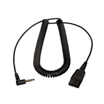 Jabra PC Headset Cord, QD Connector, 1× 3.5mm Audio Jack, PC/Mac