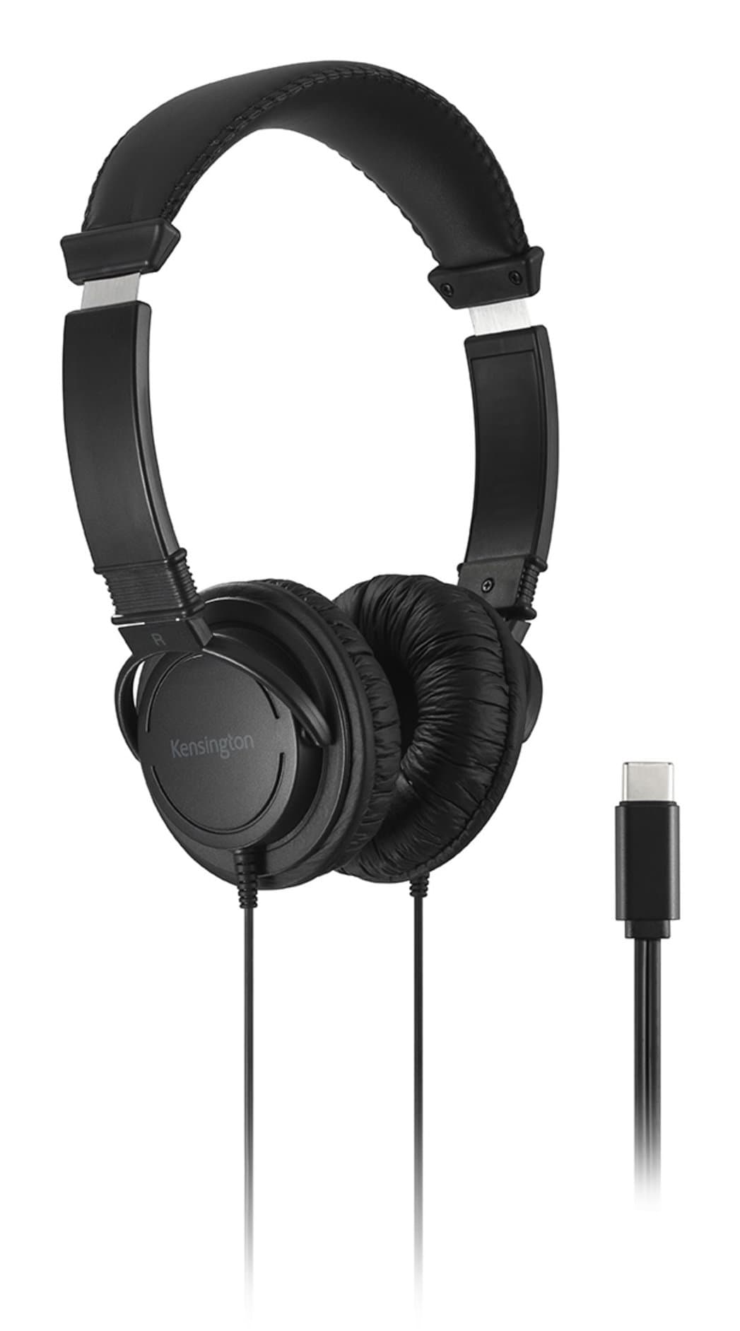 Kensington K97456WW USB-C Headphones, Wired, 40mm Drivers, 1.8m Cable