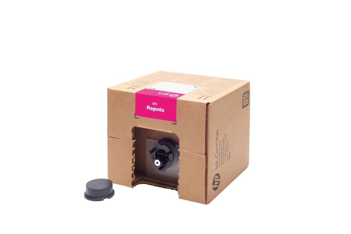 HP 873 Magenta Latex Ink Cartridge, 3 Liters, HP Latex 800/800W Compatible