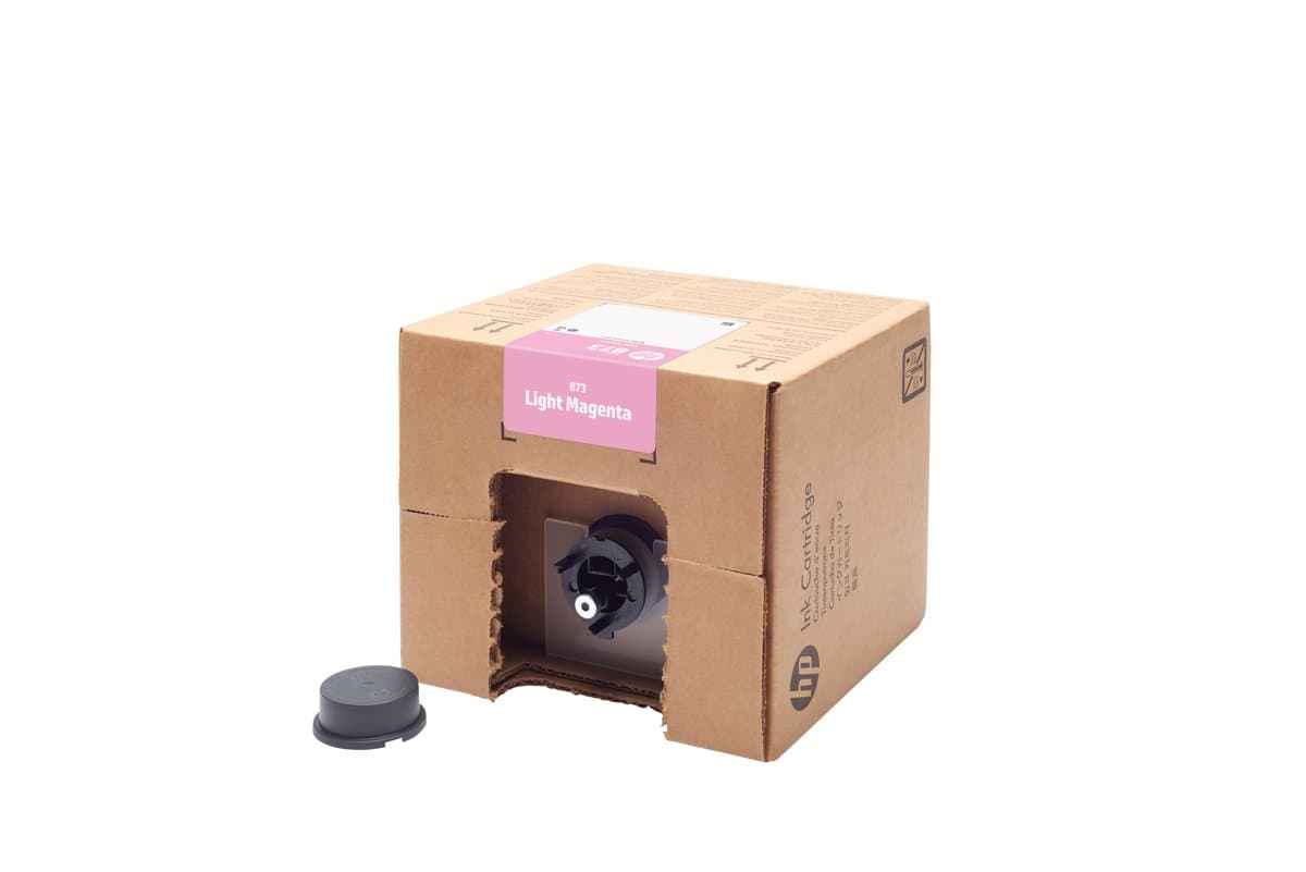 HP 873 3-Liter Light Magenta Latex Ink Cartridge, Thermal Inkjet, HP Latex 800, Water-Based