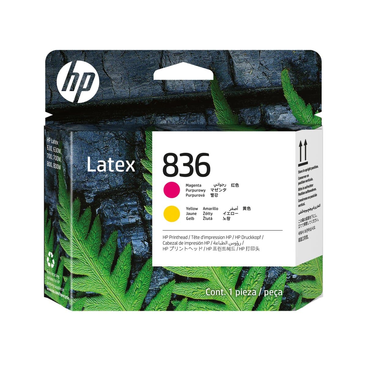 HP 836 Magenta/Yellow Latex Printhead, Thermal Inkjet, For HP Latex 700/800 Series