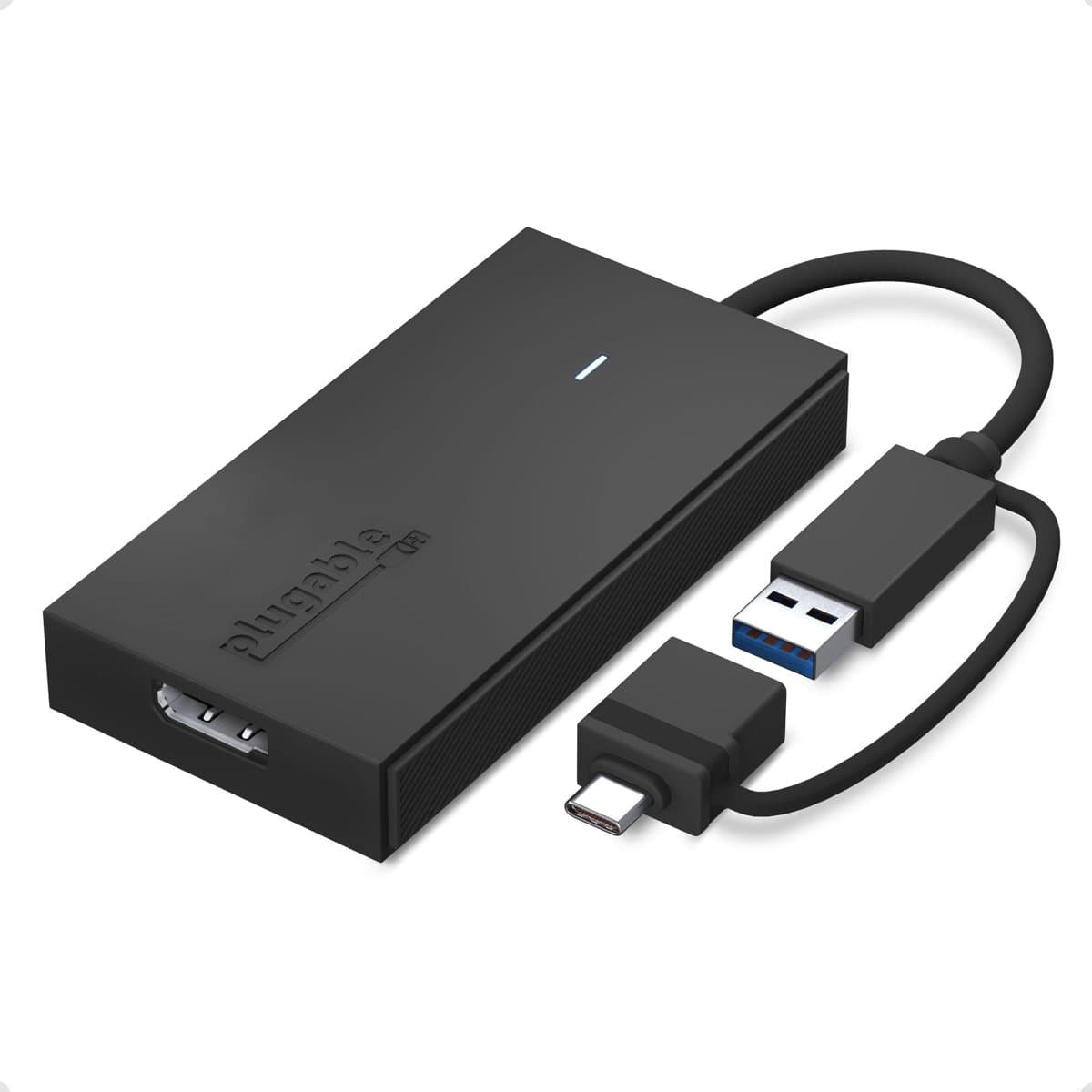 Plugable USB to DisplayPort Adapter, USB 3.2 Gen 1, 1920×1080 60Hz