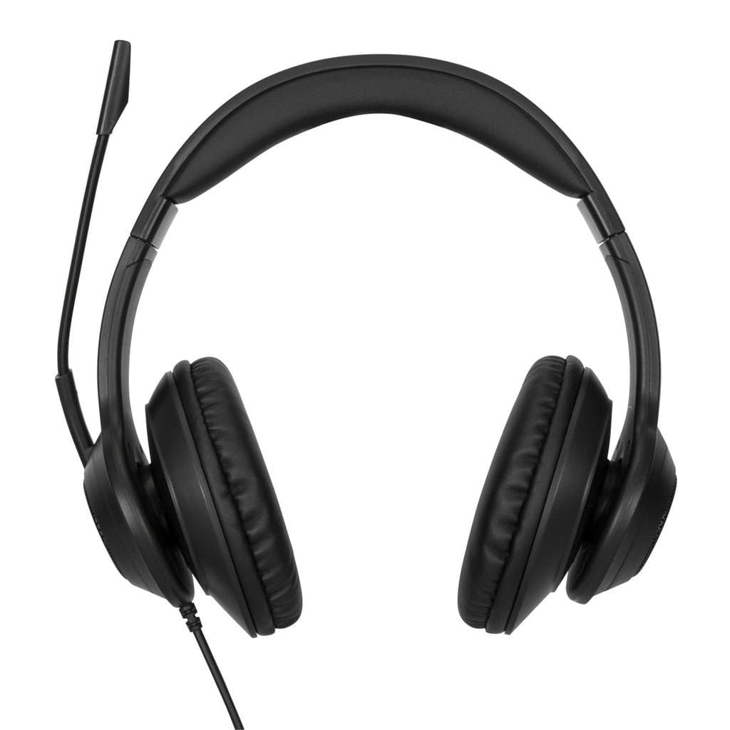 Targus AEH102TT Wired Stereo Headset, Noise-Canceling, Boom Mic, 1.8m Cable