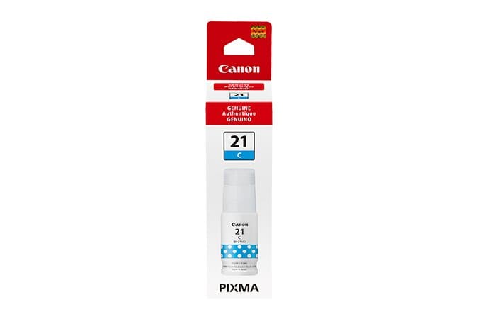 Canon GI-21 Cyan Ink Bottle, Original, 70 ml, PIXMA Compatible
