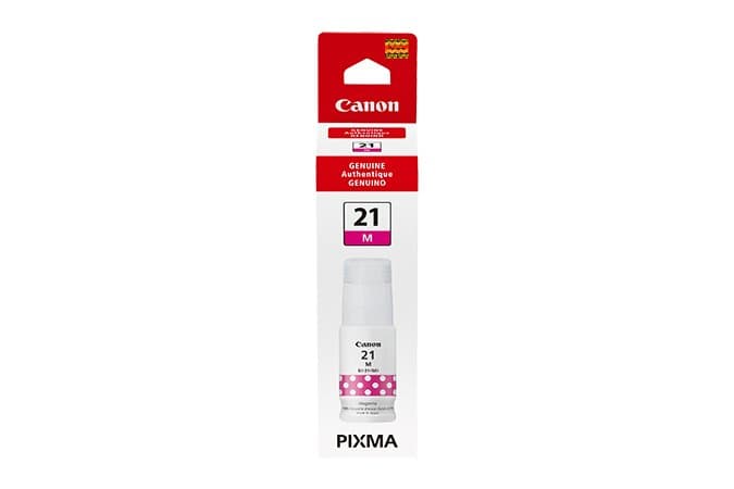 Canon GI-21 Magenta Ink Bottle, Original, 70 ml, PIXMA Compatible