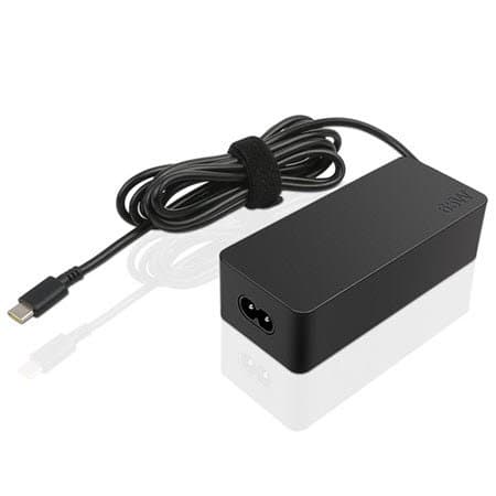 Lenovo 65W USB-C Power Adapter, 100–240V Input, 20V Output, Passive Cooling