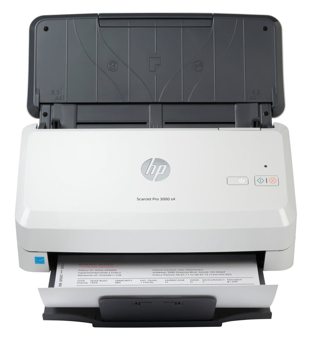 HP ScanJet Pro 3000 s4 Sheet-Fed Scanner, 40 ppm, 600×600 DPI, 50-Sheet ADF
