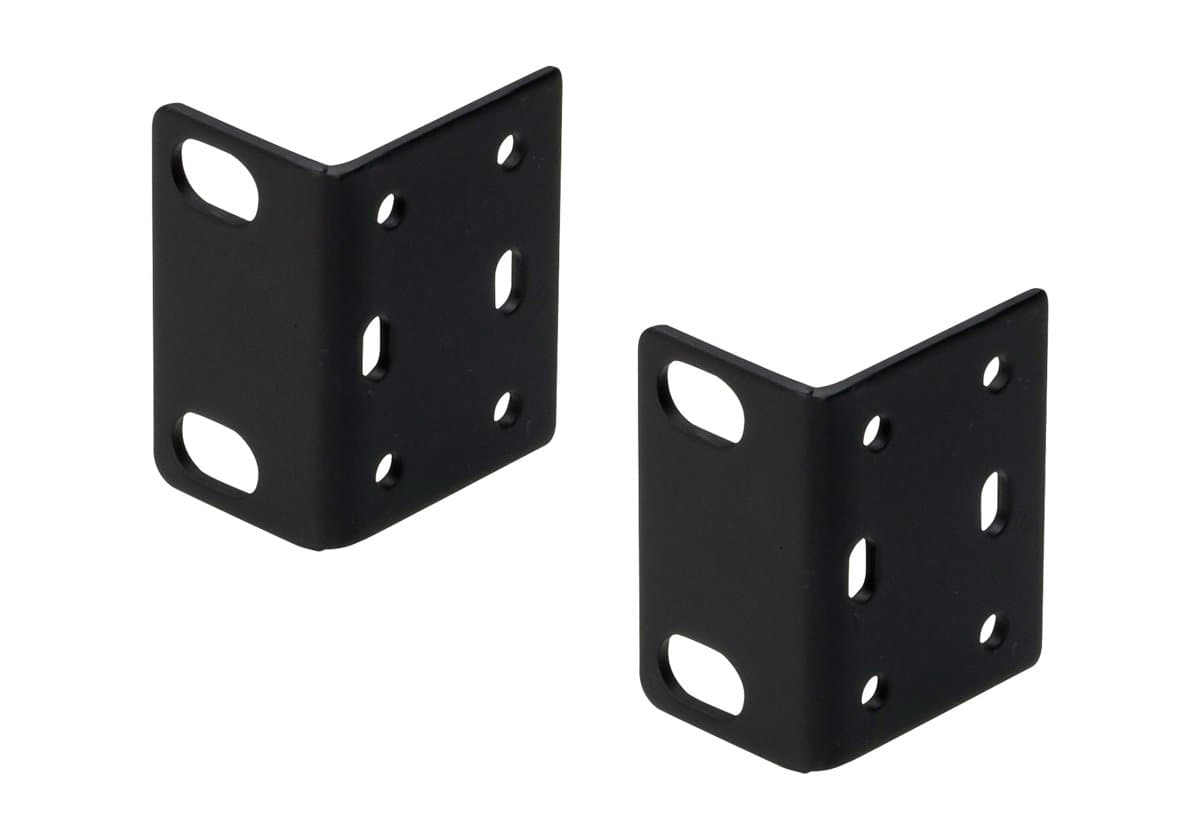 ATEN 19KVM Rack Mount Kit, 1U, 2 Mounting Brackets, Black