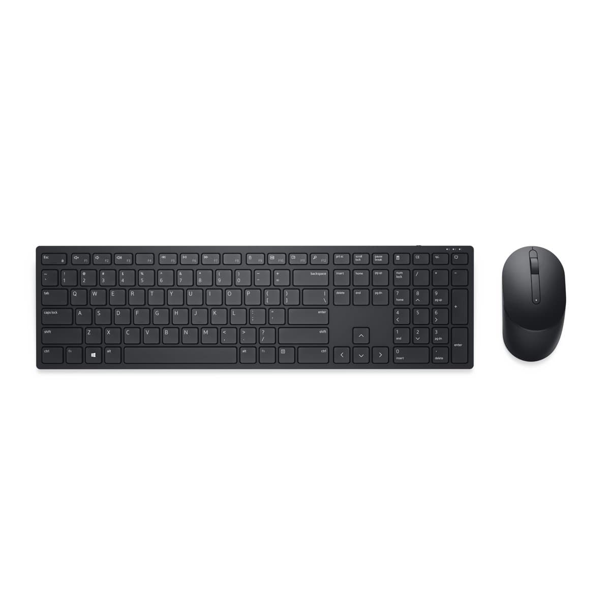 Dell Pro Wireless Keyboard and Mouse Combo KM5221W, Full-Size, RF Wireless, 36-Month Battery, Black