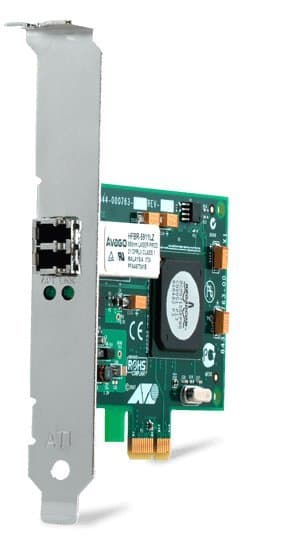 Allied Telesis TAA Gig PCIe Fiber Adapter Card Wol SC Connector
