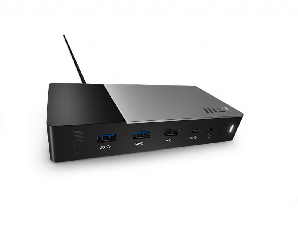MSI USB-C Docking Station Gen 2, USB 3.2 Gen 2, Gigabit Ethernet, DisplayPort, HDMI