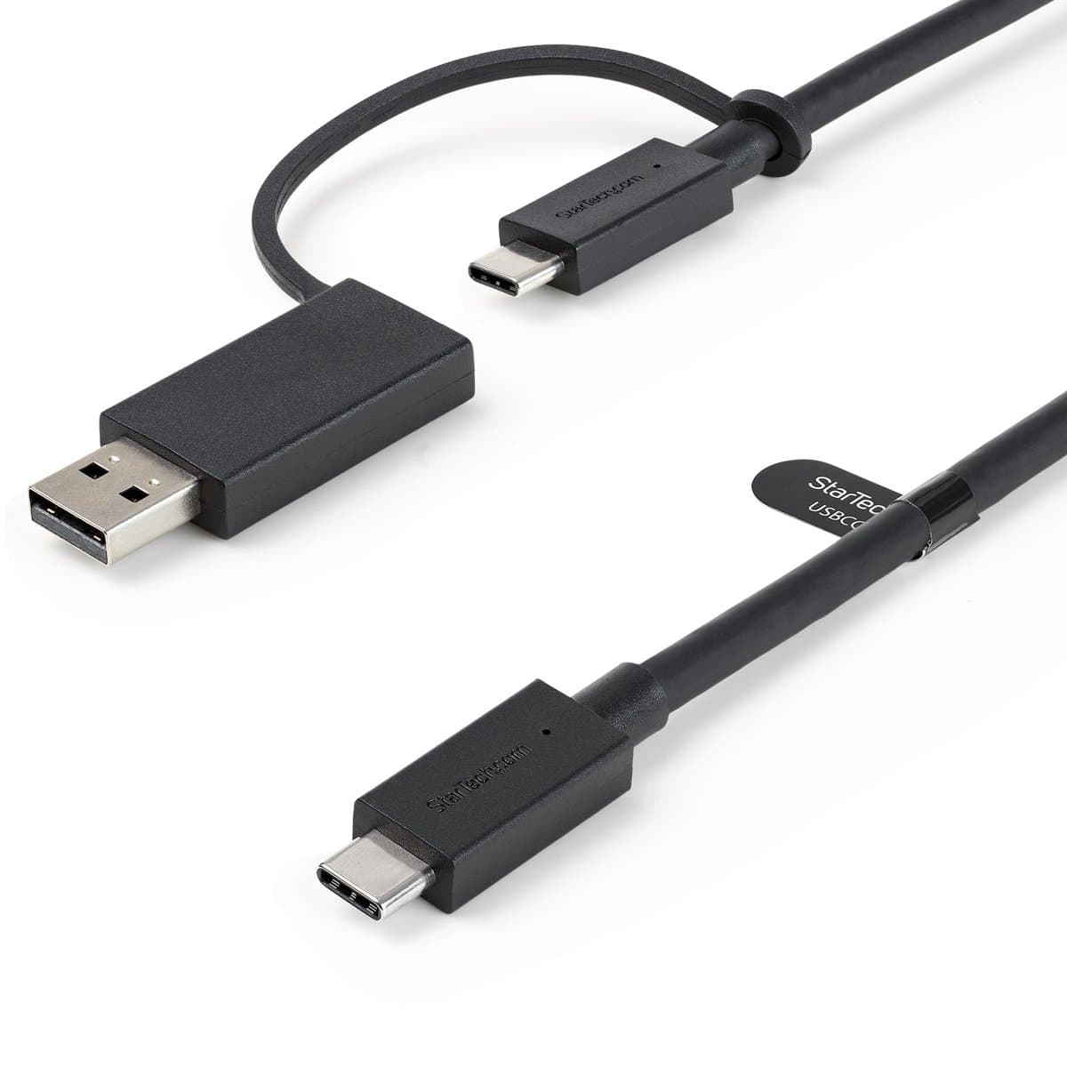 StarTech USB-C Hybrid Cable with USB-A Adapter, 3 ft, 10 Gbps, 5 Gbps