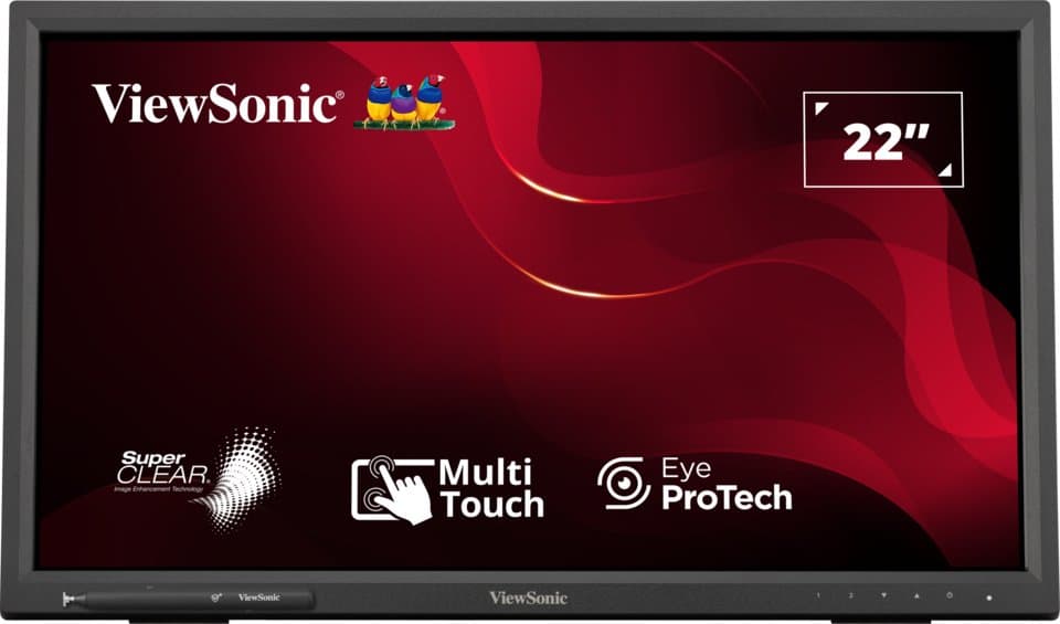 Viewsonic TD2223, 22" Full HD IR 10-Point Touch Display, 6.5ms, USB 2.0