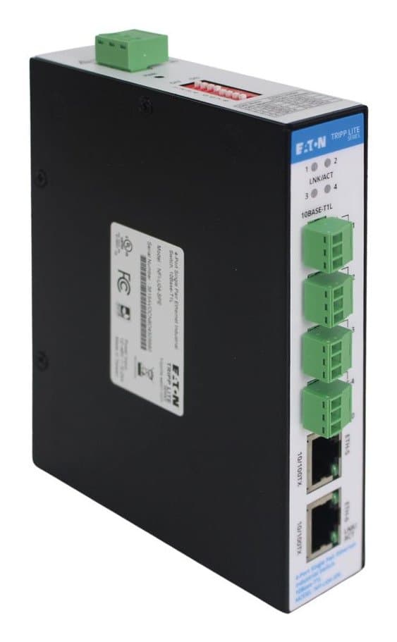Eaton 4-Port Single-Pair Ethernet Industrial Switch 10BASET1L 10 Mbps