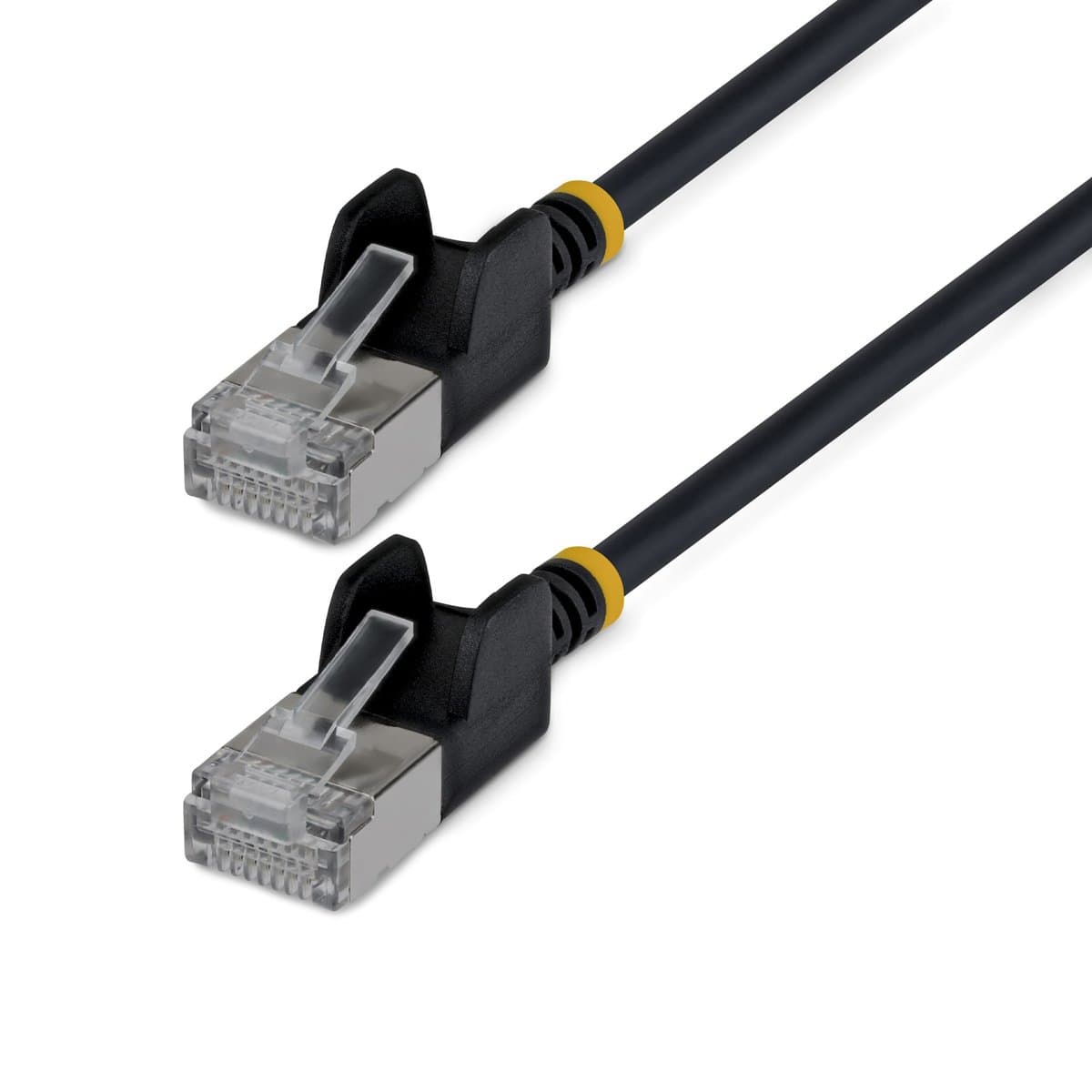 StarTech.com Ultra Slim CAT6a Cable Black Slim RJ45 FTP Patch Cable