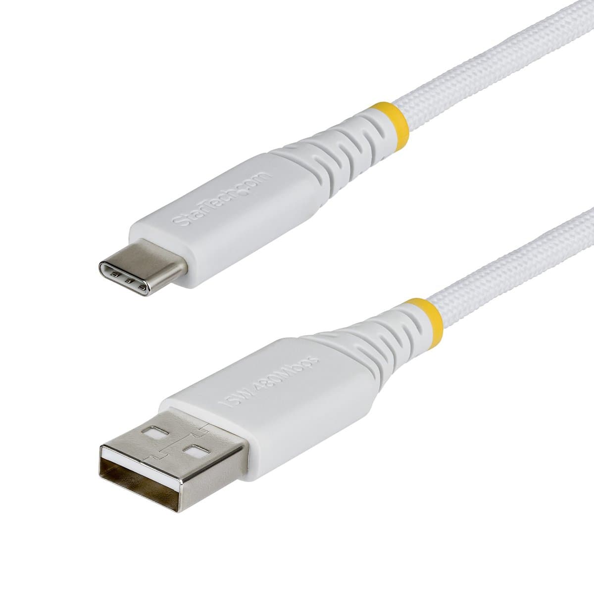 StarTech.com 3ft USB-A To USB-C Cable Braided USB 2.0 Charger Cord
