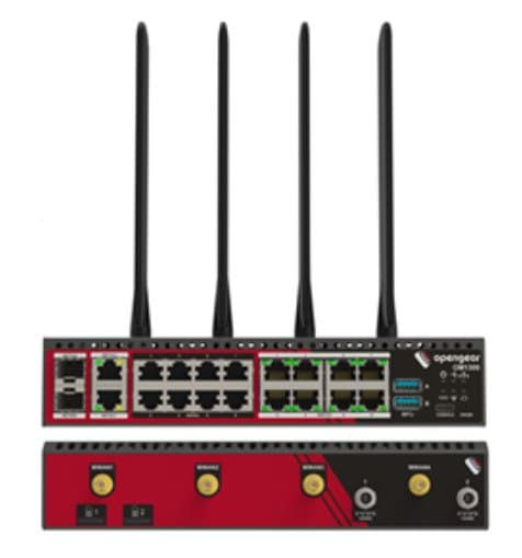 Opengear 8XRS232 X1/X2pt+8x1gbe Switched 2X1GBE 450047 Pwr Brickc14 Pwr Cab