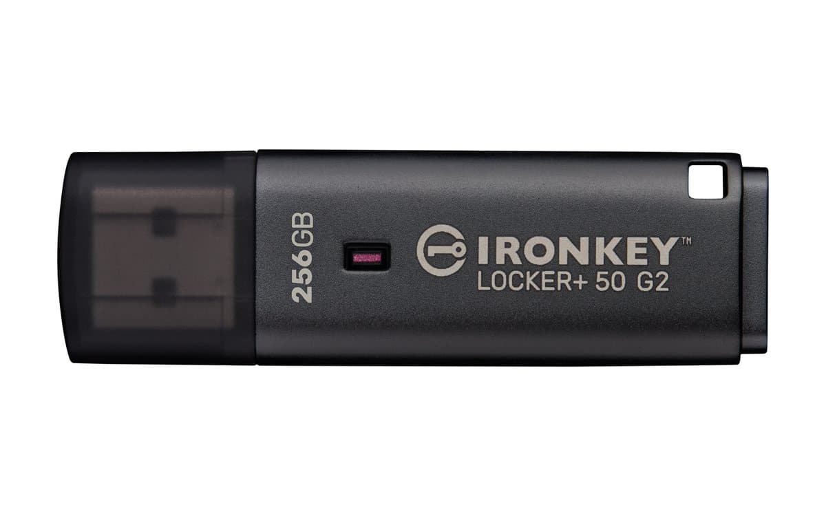 Kingston IronKey Locker Plus 50 G2, 256GB, USB 3.2 Gen 1, AES-256