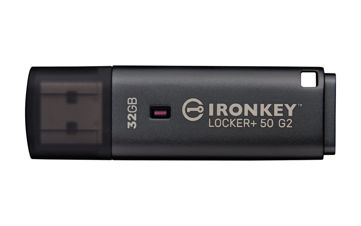 Kingston IronKey Locker+ 50 G2, 32GB Encrypted USB Flash, FIPS 197, AES-256