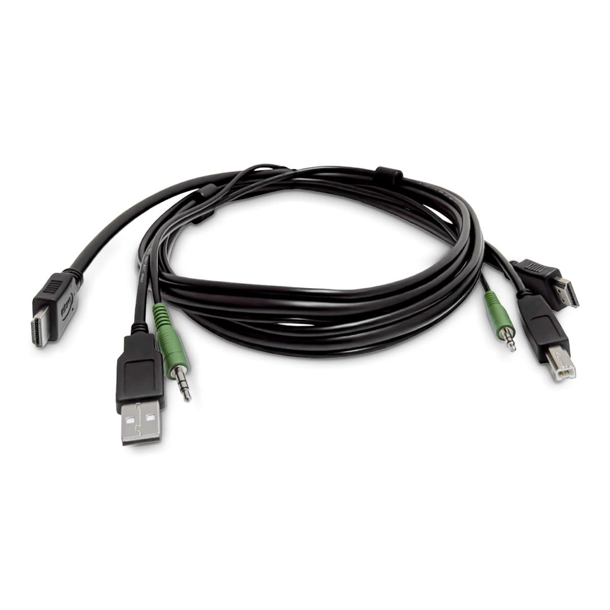 StarTech 6ft HDMI KVM Cable, USB 2.0, 3.5mm Audio, KVM Compatible