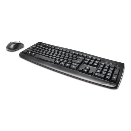 Kensington Keyboard for Life Wireless Set, Full-Size, 1200 DPI, Black