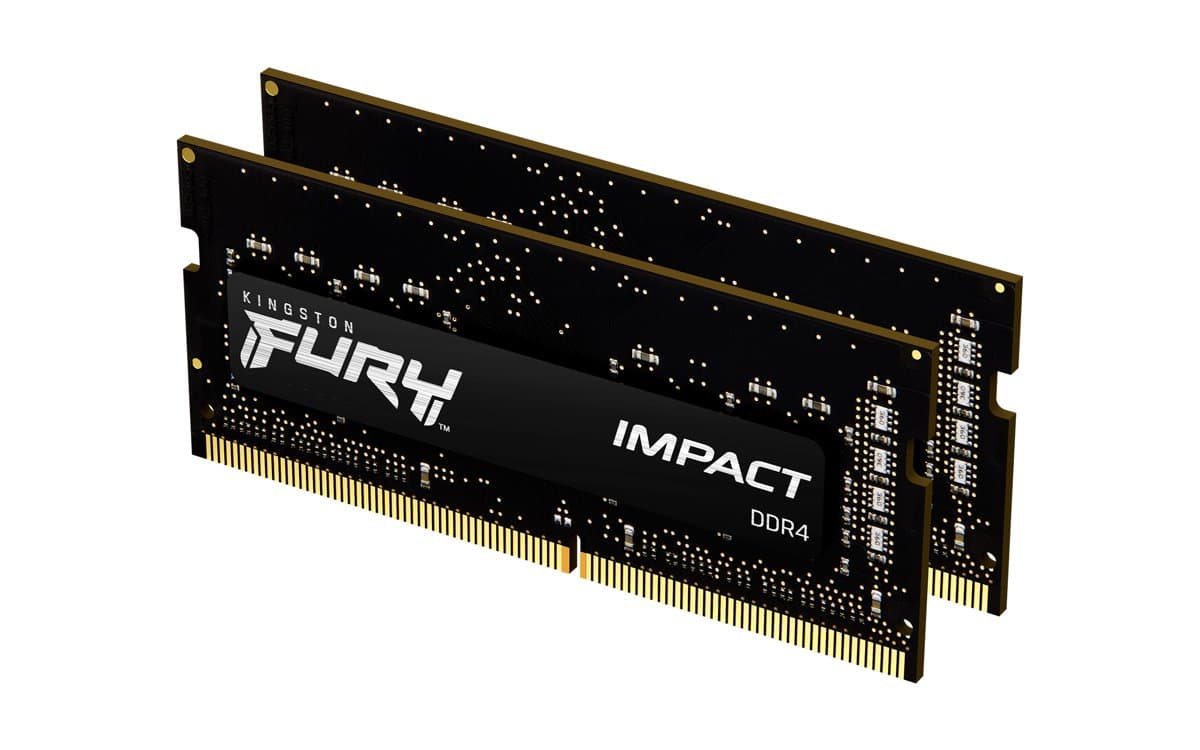 Kingston FURY Impact 16GB DDR4 3200MHz CL20 SODIMM Kit, 2×8GB, XMP Certified