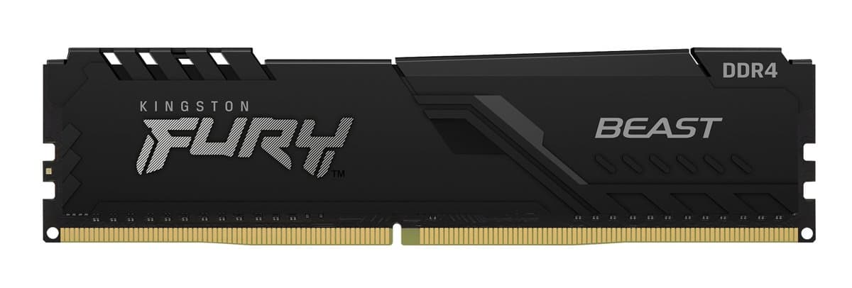 Kingston FURY Beast DDR4, 8 GB, 3600 MT/s, CL17, Black