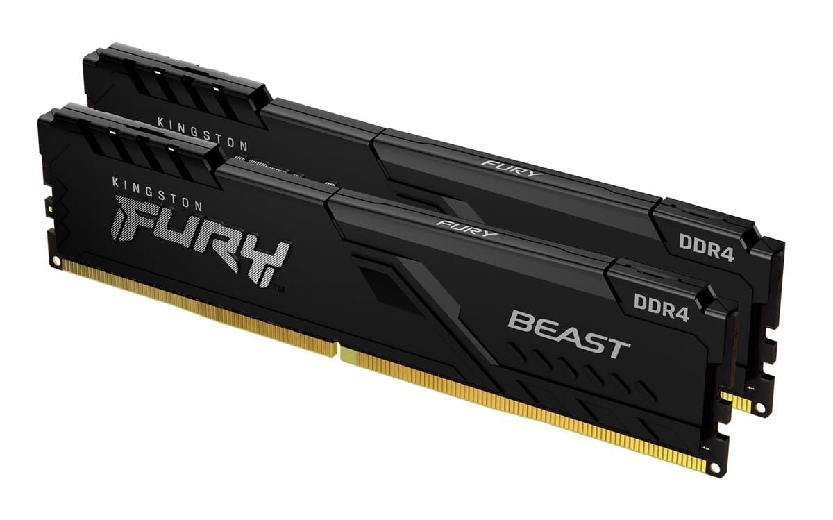 Kingston FURY Beast DDR4, Memory Kit, 16GB (2×8GB), 3600MT/s, CL17