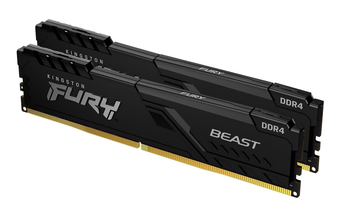 Kingston FURY Beast DDR4, 32GB, 3600MT/s, CL18, Kit of 2×16GB