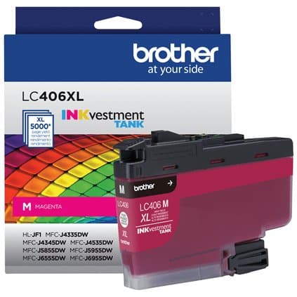 Brother LC406XLMS Magenta Ink Cartridge, High Yield, 5000 Pages