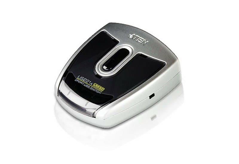 ATEN US221A 2-Port USB 2.0 Peripheral Switch, Printer/Scanner Support