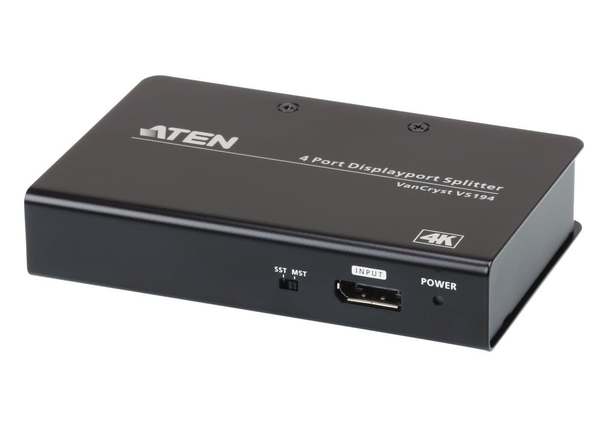 ATEN VS194, 4-Port DisplayPort Splitter, 4K 60Hz, DisplayPort 1.2a