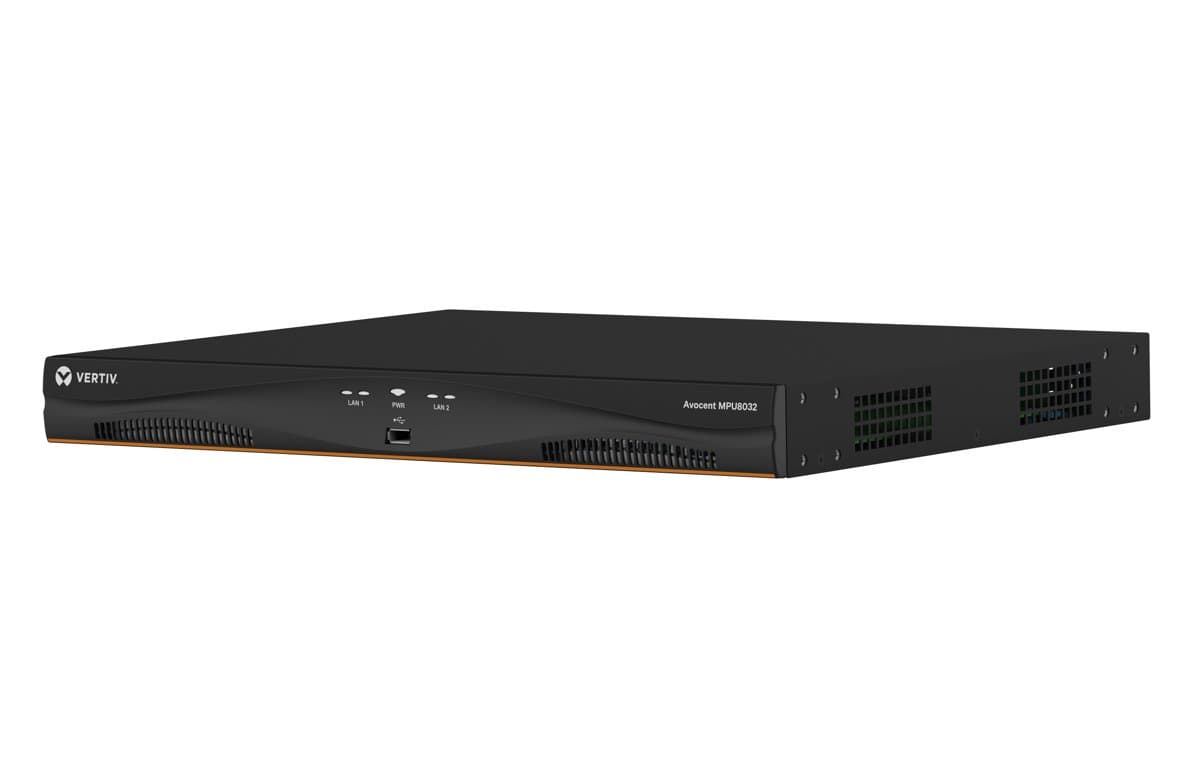Vertiv Avocent 1U Rack Mount Bracket, Metal, Black, Autoview/MPU108e