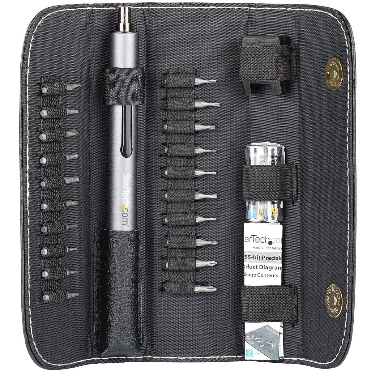 StarTech 20-Bit, Electric Precision Screwdriver, 110 RPM, 0.35 N⋅m, 20 Bits