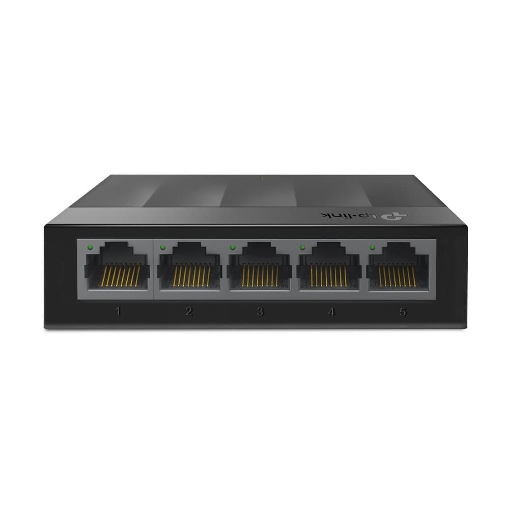 TP-Link LS1005G 5-Port Gigabit Switch, 10 Gbps Capacity, Unmanaged, Wall-Mountable