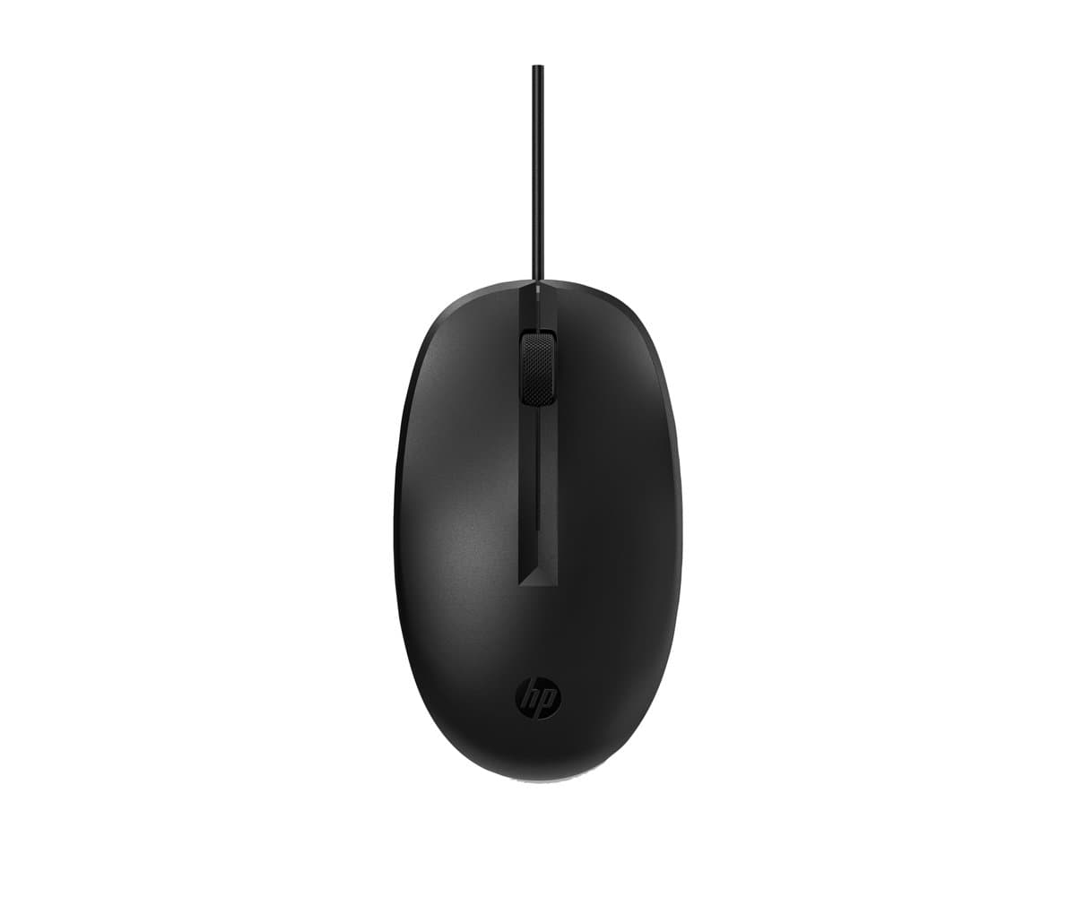 HP 125, Ambidextrous Wired Mouse, Optical, 1200 DPI, USB Type-A