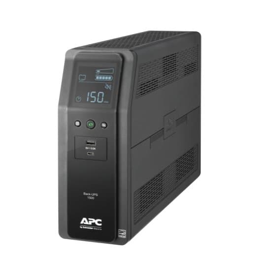 APC Back-UPS Pro BN 1500VA, 1.5 kVA, 900 W, 10 AC Outlets, 2 USB Ports