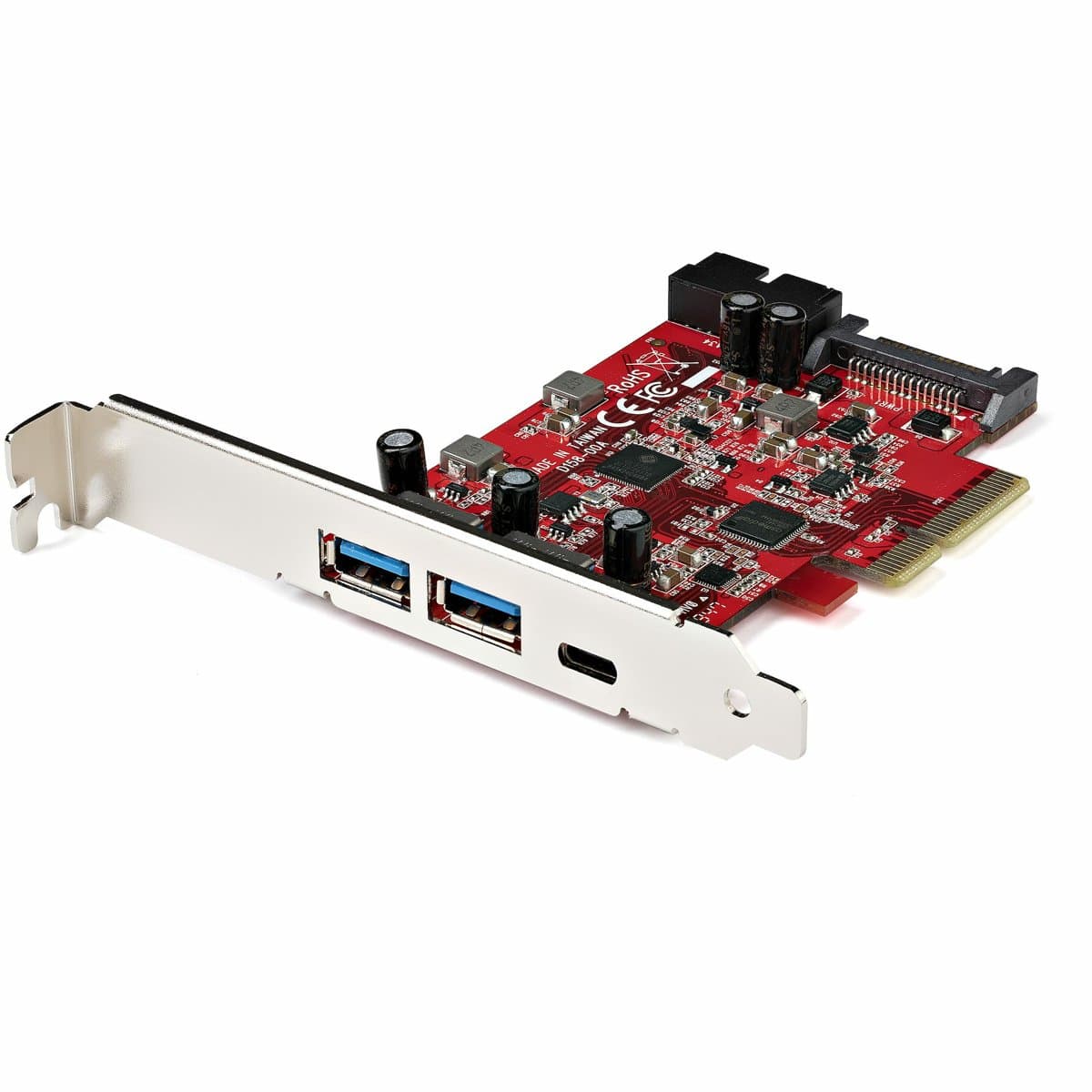 StarTech 5-Port USB PCIe Card, USB 3.2 Gen 2, 10 Gbps, PCIe 3.0