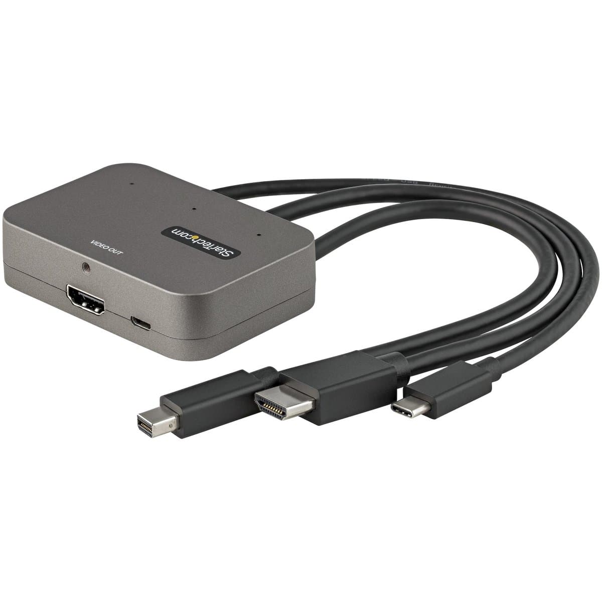 StarTech 9GK850, 3-in-1 Multiport HDMI Adapter, 4K 60Hz, USB-C/DisplayPort