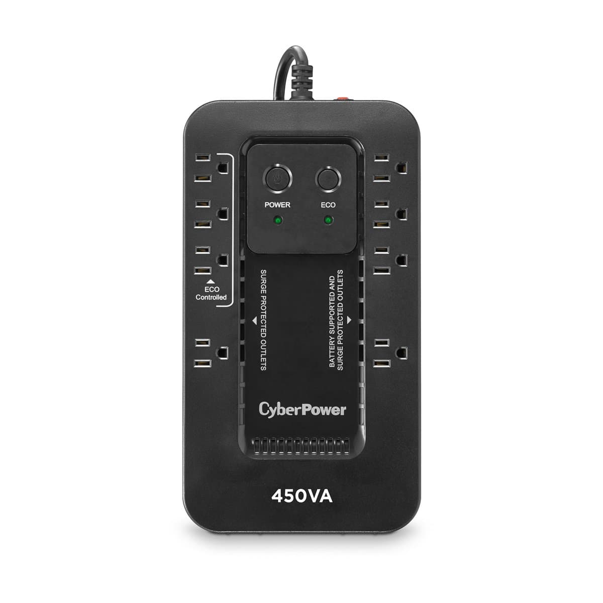 Cyberpower 450VA/260W Compact Standby UPS 8 NEMA 5-15R Outlets USB 3 Yr Wty