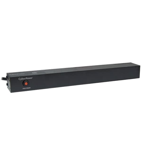 Cyberpower 15A Basic PDU 1U 8 Out 5-15R 120V 8R Out 5-15P 15ft Cord