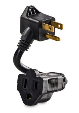 OUTLET EXTENDER EXTENSION CABLE WITH 2 OUTLETS
